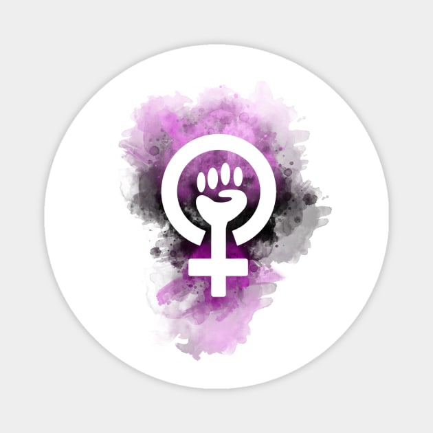 Feminist sign watercolor Magnet by Theurgy